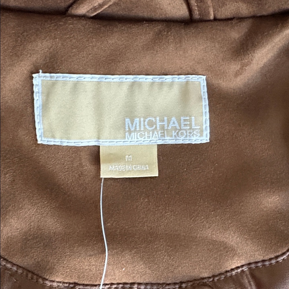 Michael Kors Faux Suede Jacket Size Medium NWT - Picture 11 of 11
